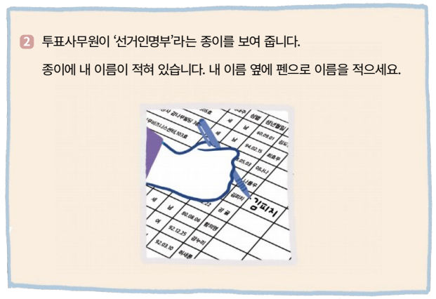 선거인명부 서명