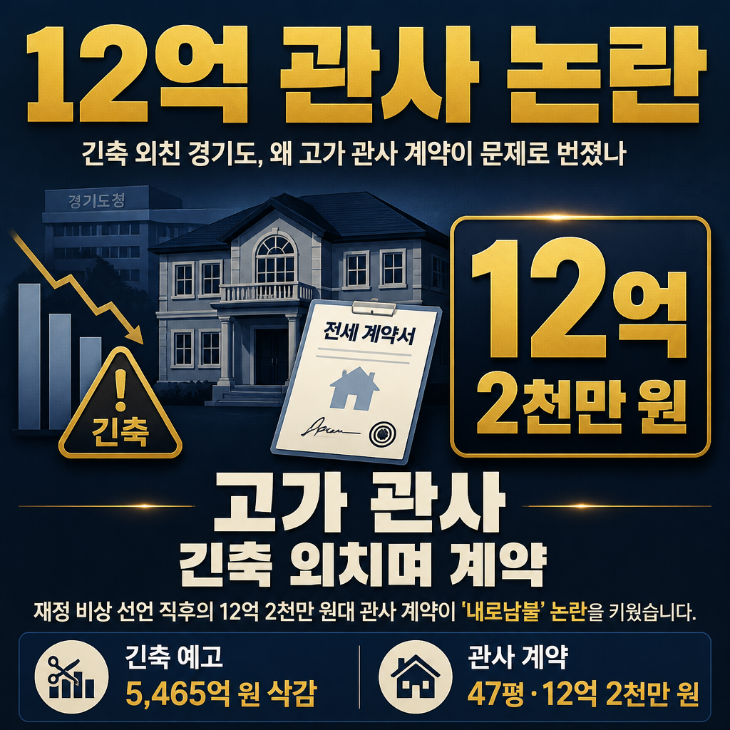 12억 관사 논란