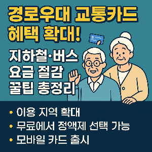 경로우대 교통카드 헤택 확대