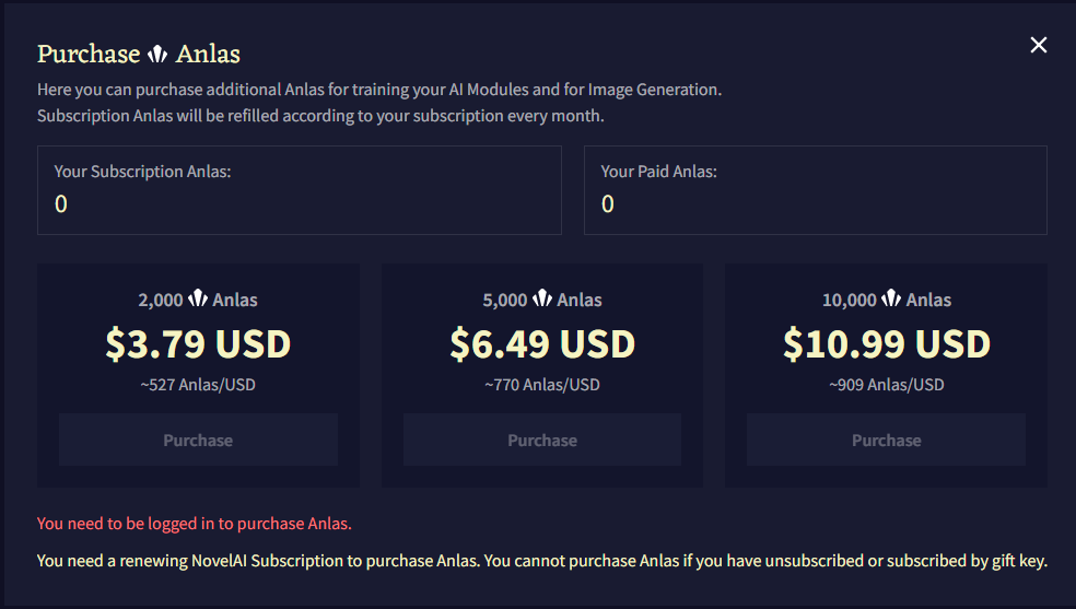 novel ai price