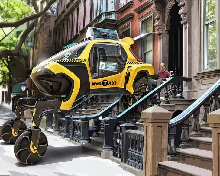 현대차가 계획하고 있는 '걷는 자동차', 현실에 한 걸음 VIDEO: Hyundai share concept of 'walking' car that climbs over tough terrain