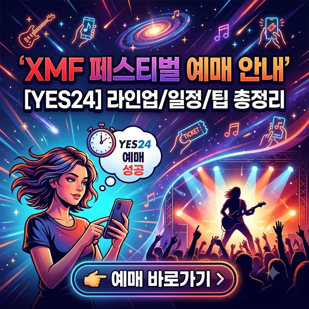 XMF 2026 페스티벌 티켓 예매 방법 및 일정 라인업 총정리
