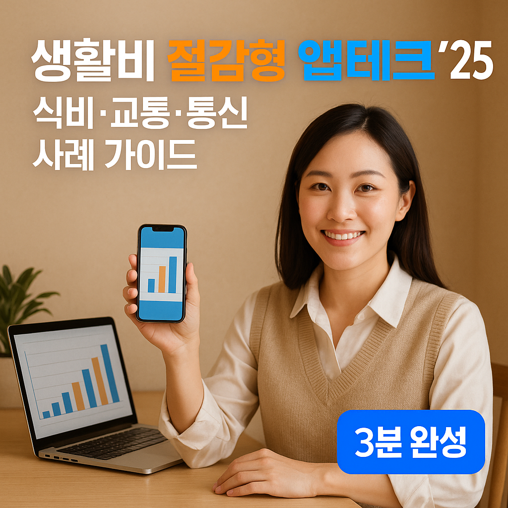 생활비 절감형 앱테크 &rsquo;25 &ndash; 식비&middot;교통&middot;통신 사례 가이드