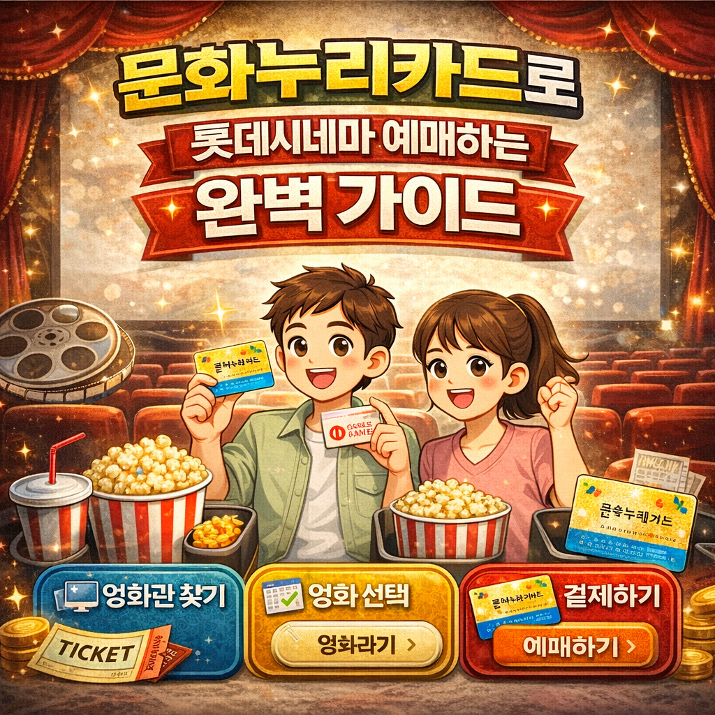 롯데시네마 x 문화누리카드 할인혜택 확인하러 가기