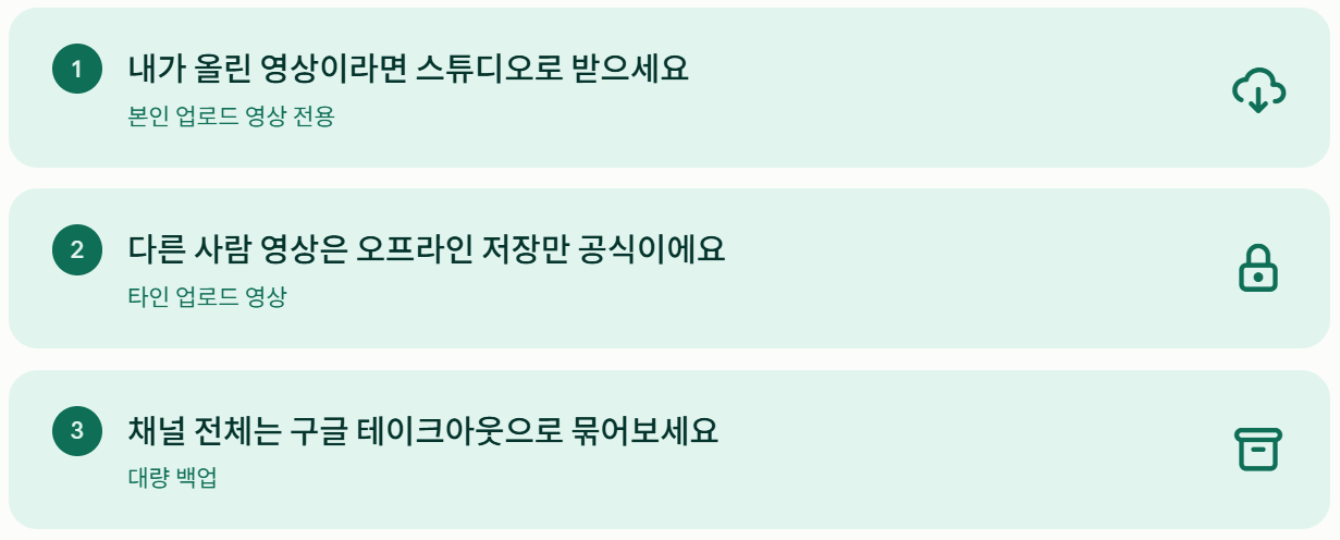 동영상 다운 절차