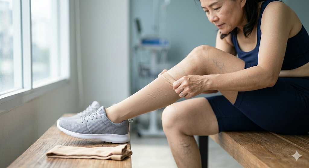 하지정맥류 압박스타킹착용은 예방 및 관리꿀팁