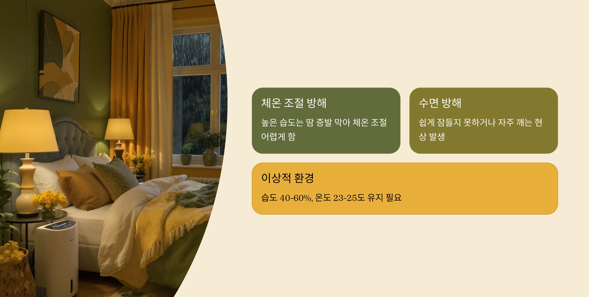 습도와 수면의 상관관계