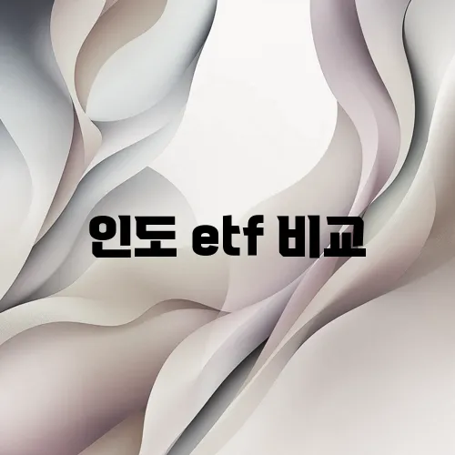 인도 etf 비교