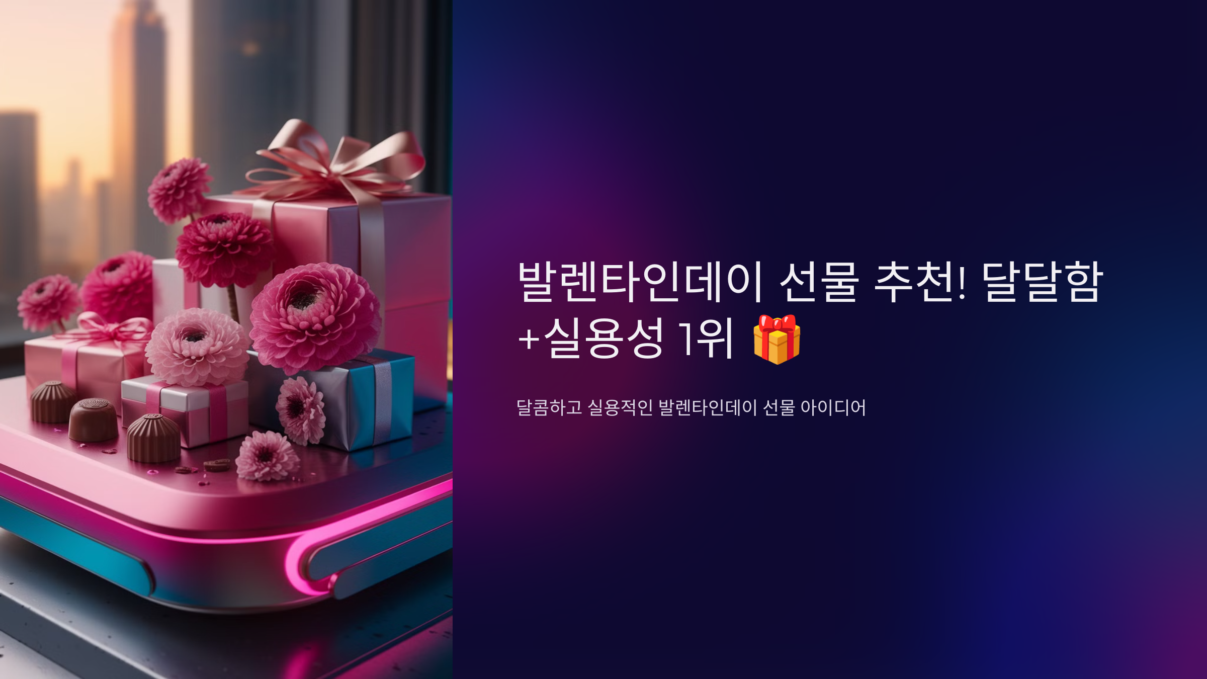 발렌타인데이 선물 추천! 달달함+실용성 1위
