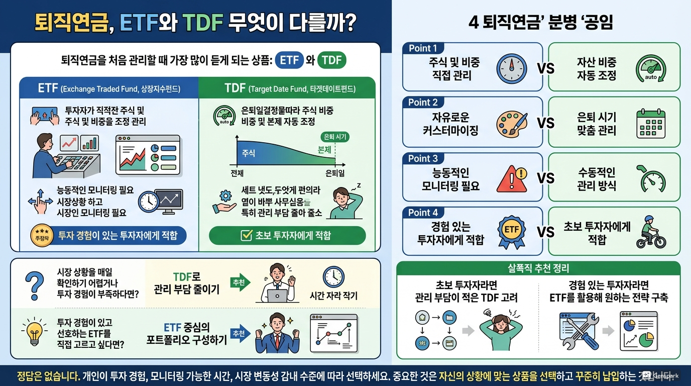 ETF와 TDF, 무엇이 다를까?