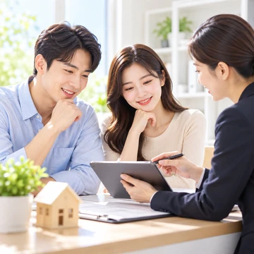 보험 가입 전 상담 내용을 확인하는 모습7