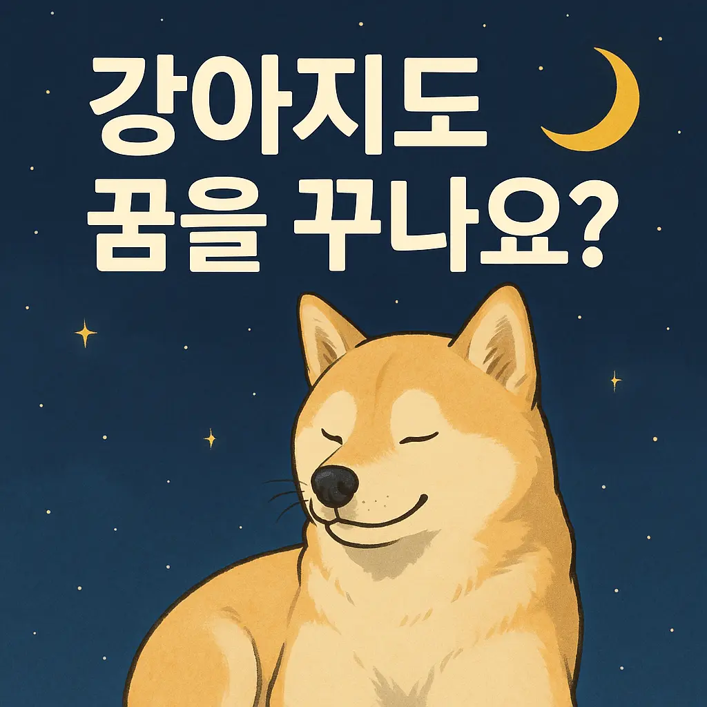 강아지도 꿈을 꾸나요