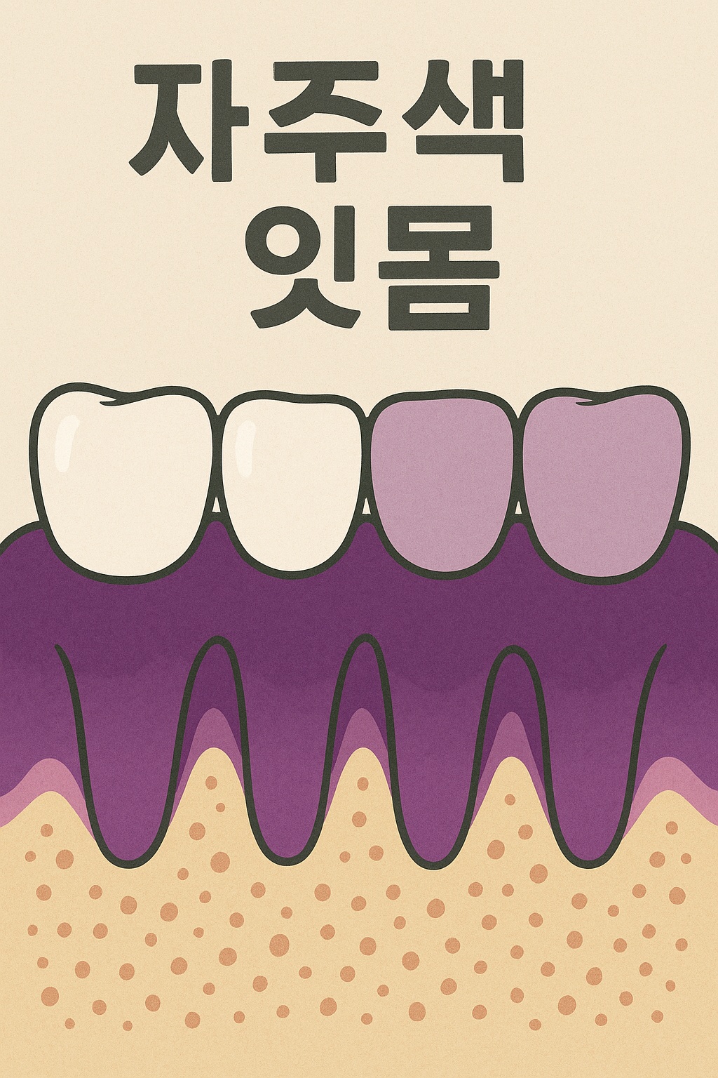 "자주색 잇몸" 관련 이미지