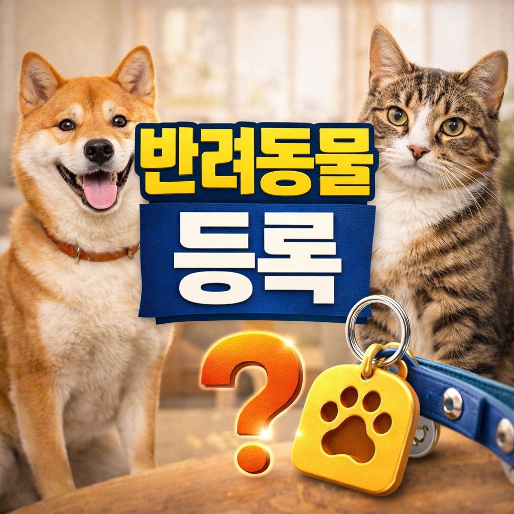 반려동물 등록이 왜 먼저인지 정리