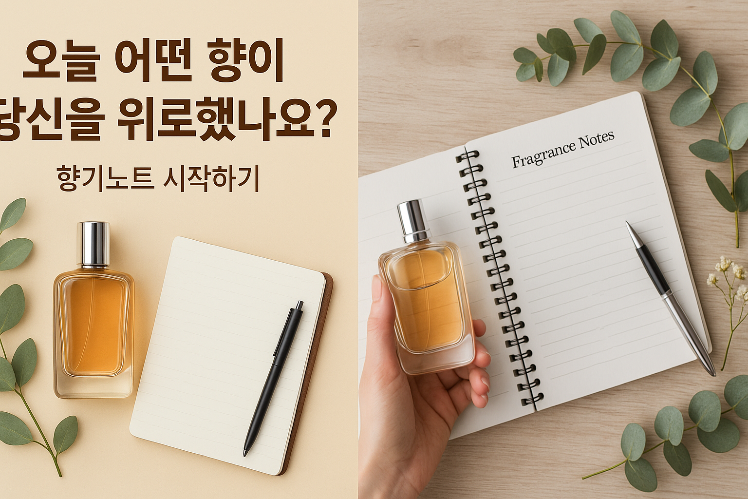 오늘 어떤 향이 당신을 위로했나요? 향기노트 시작하기