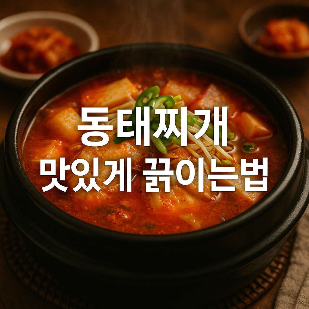 동태찌개 맛있게 끓이는법