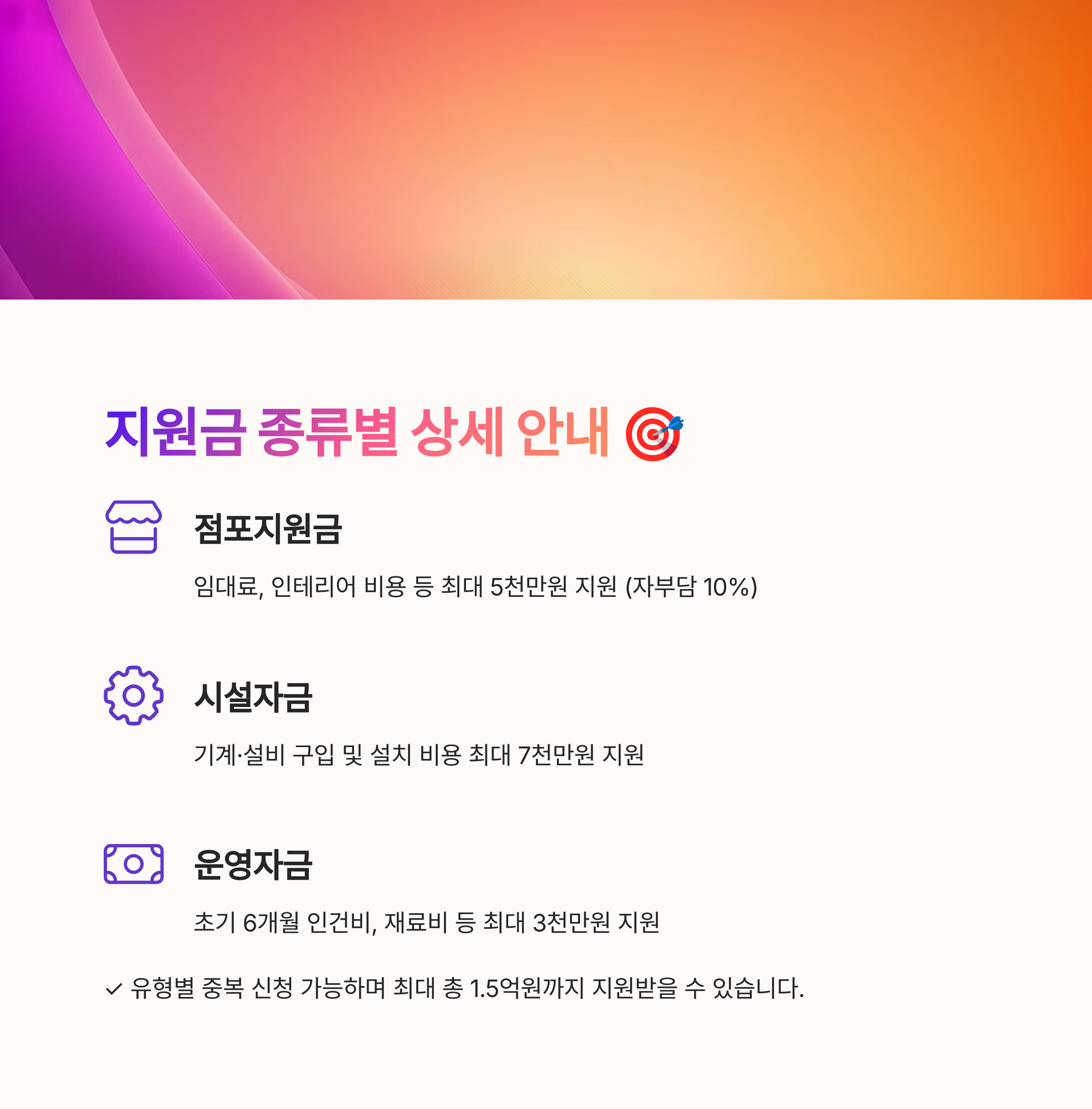 소상공인 창업지원금