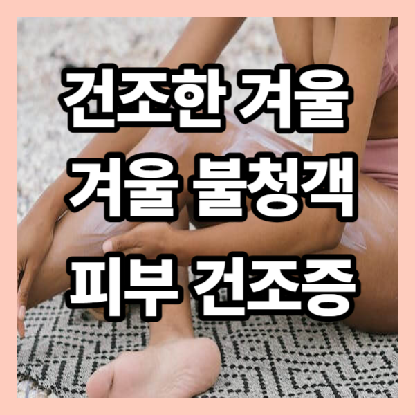 건조한 겨울 겨울 불청객 피부건증