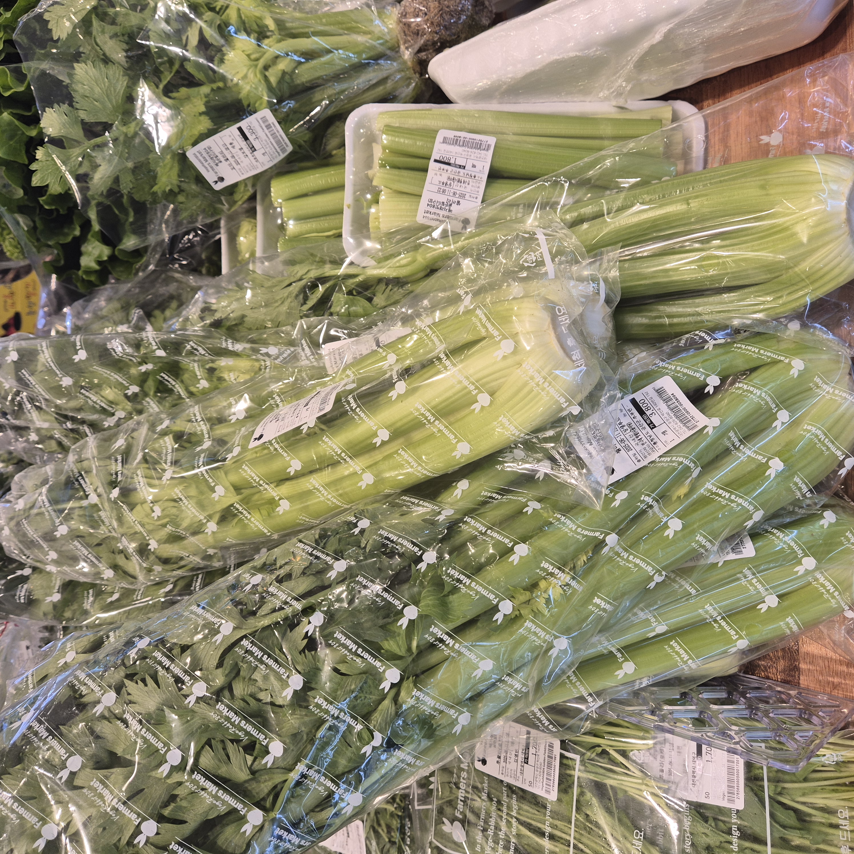 구암동 파머스 야채 코너 샐러리