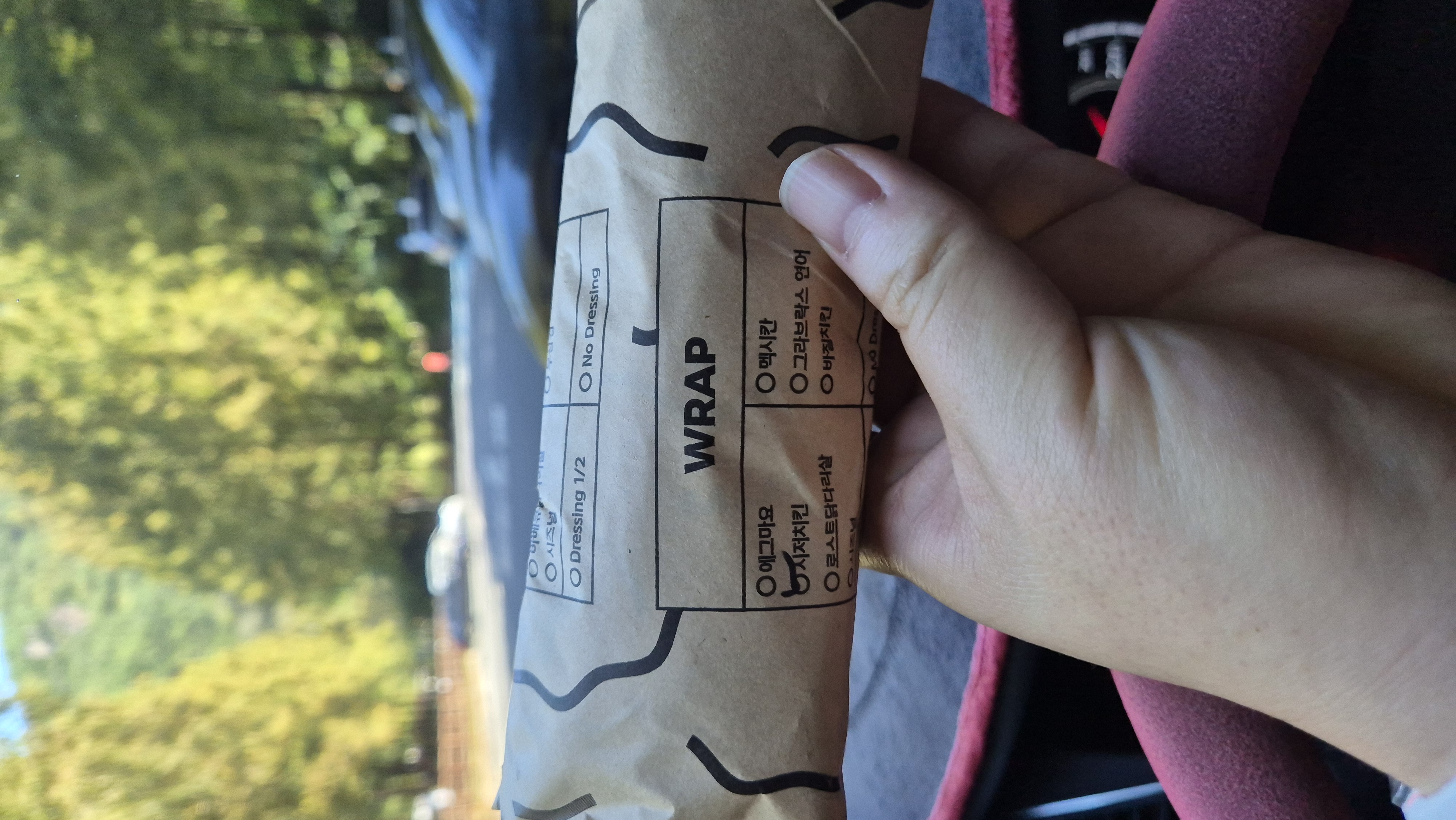 샐러디 시저치킨 랩 개인적으로 이게 제일 맛있음.