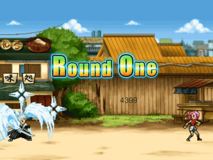 나루토-vs-블리치-3.0-게임하기-시작-화면