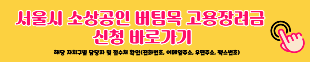 서울시 소상공인 지원금