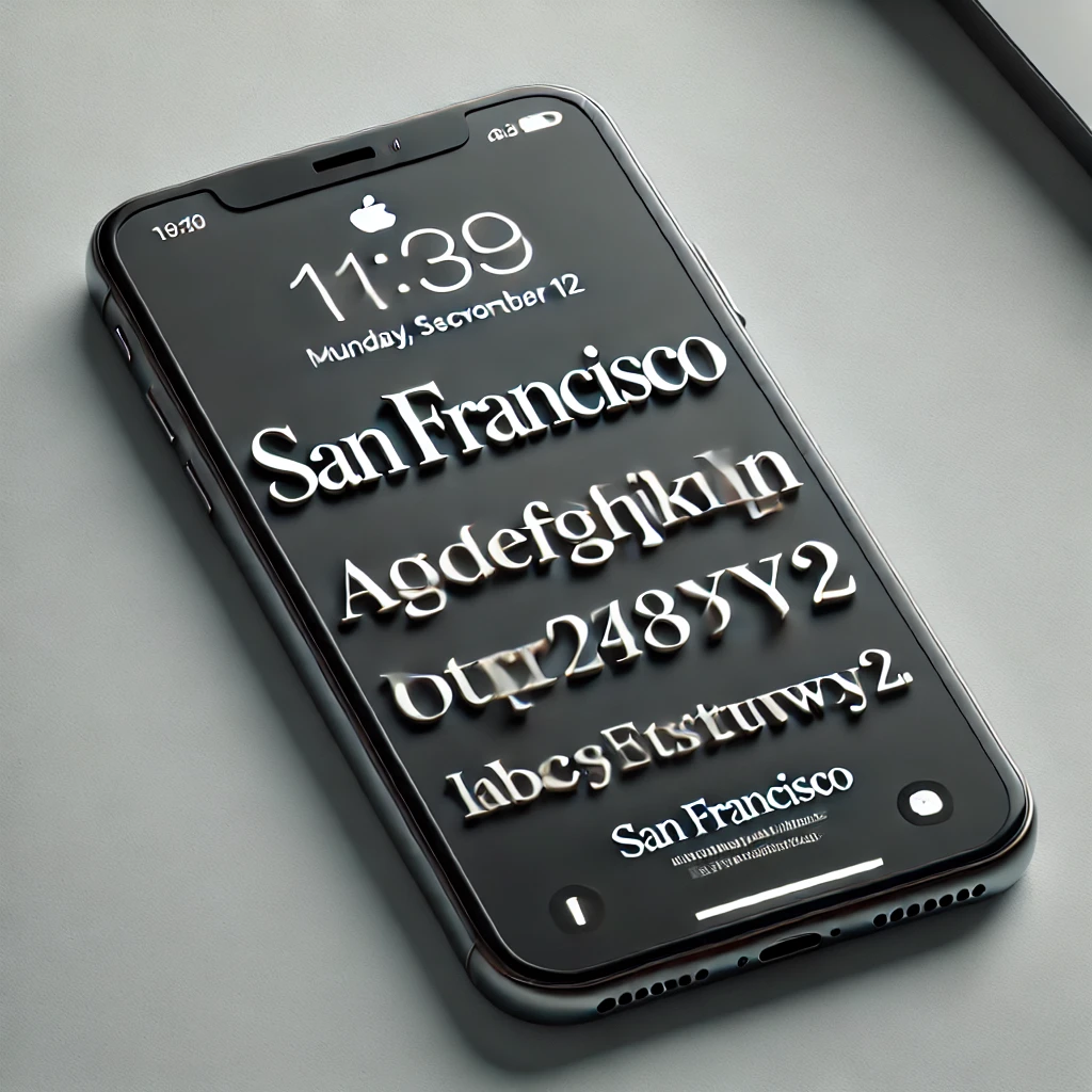 아이폰 시스템 서체: San Francisco의 모든 것