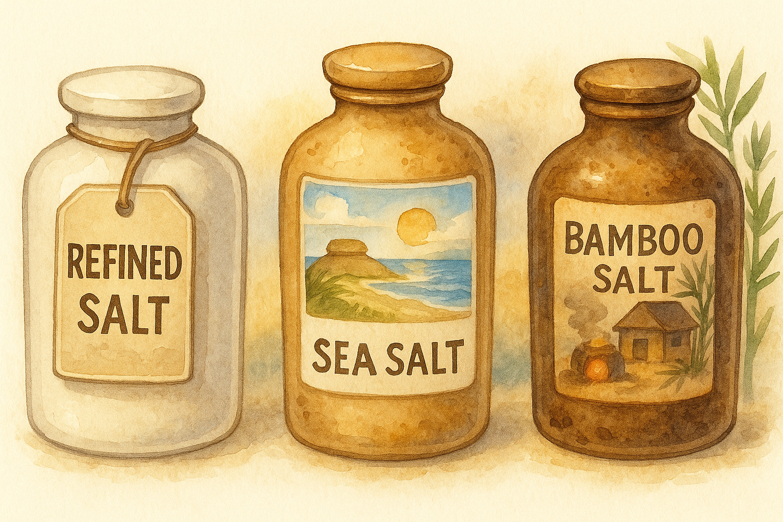 "정제염, 천연염, 자염 비교 &ndash; 통풍에 적합한 소금은?"