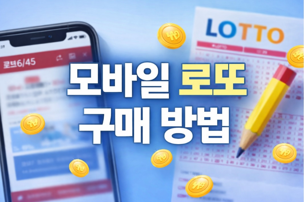 모바일 로또 구매 방법 갤럭시&middot;아이폰