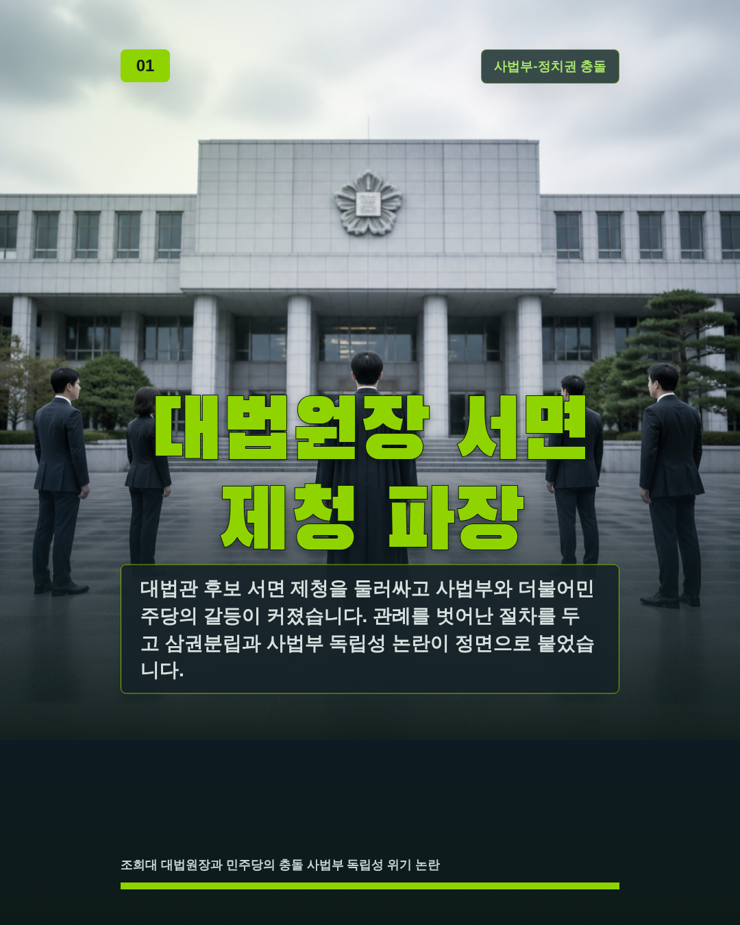 대법원장 서면 제청 파장