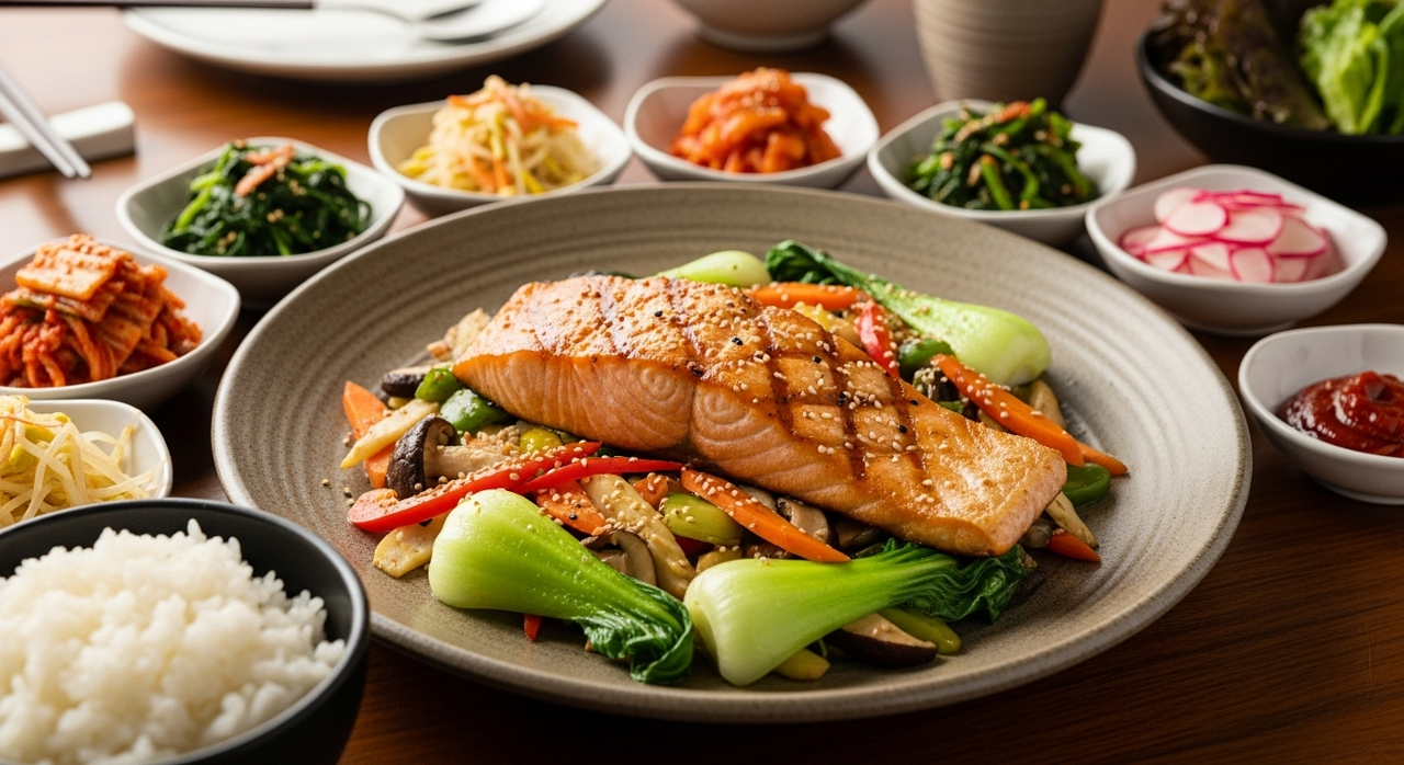 오메가3가 풍부한 연어 스테이크