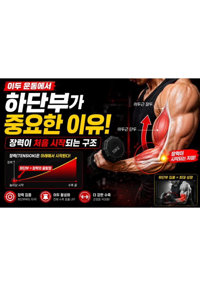 이두 운동에서 하단부가 중요한 이유