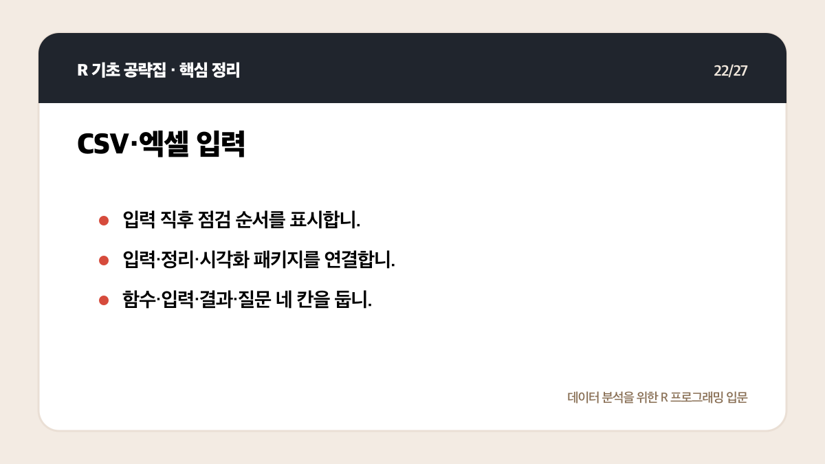 R 기초 공략집 리뷰: 데이터 분석 입문자에게 맞는 범위인가 핵심 정리 22