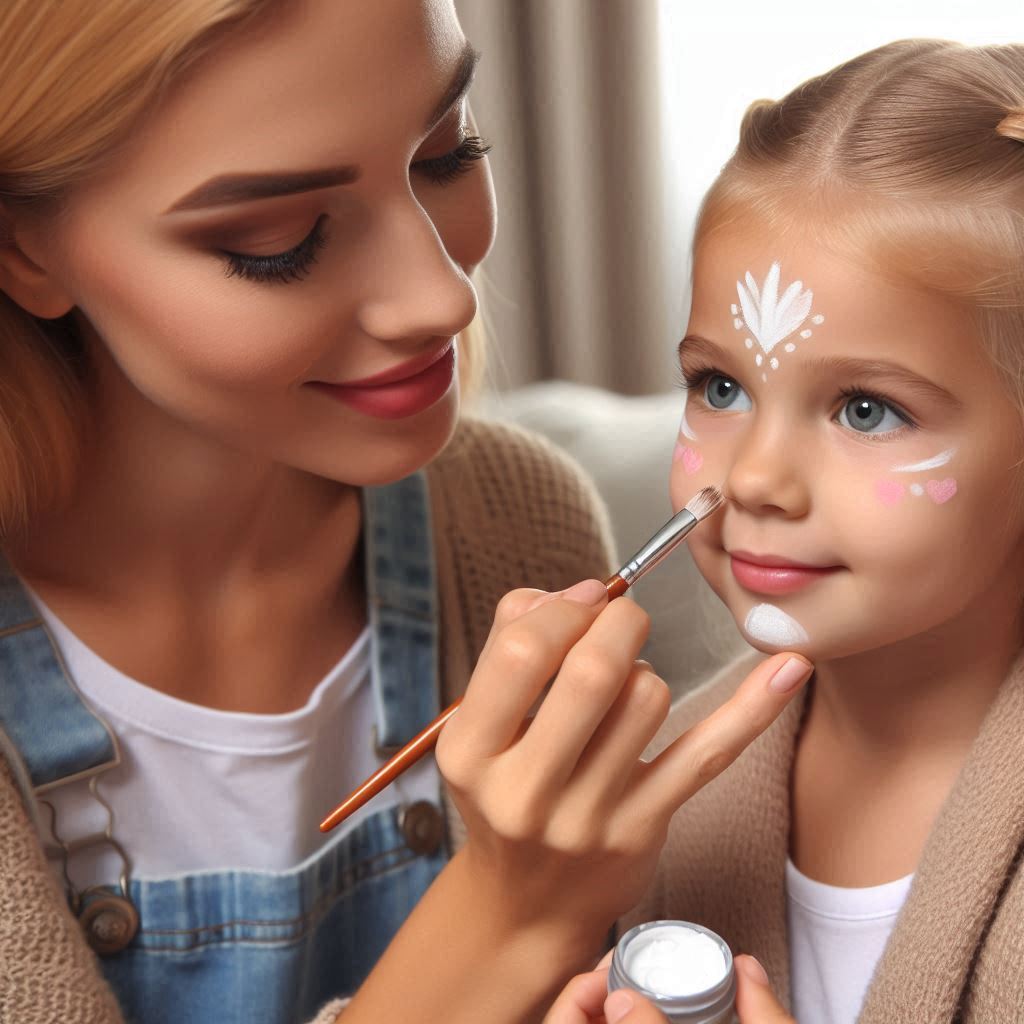 페이스페인팅 그리는 모습1