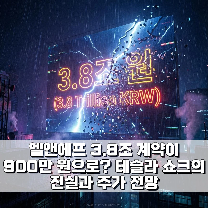 엘앤에프 3.8조 계약이 900만 원으로? 테슬라 쇼크의 진실과 주가 전망