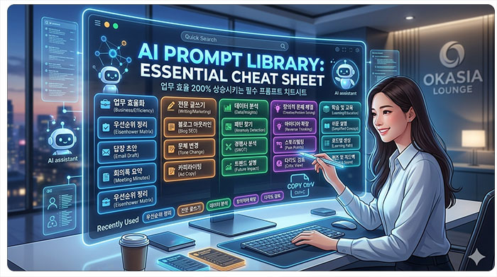 업무 효율 200% 상승시키는 필수 프롬프트 치트시트