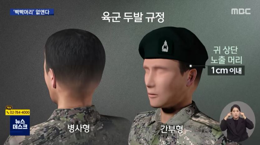 군인두발규정