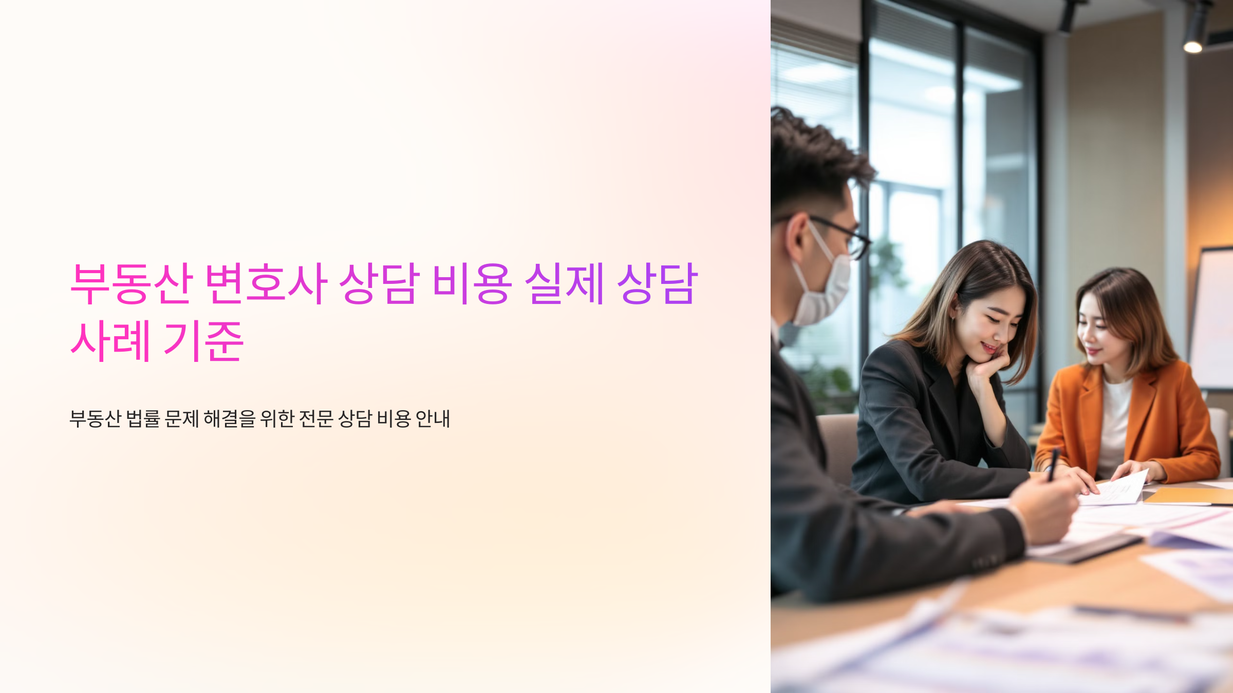 부동산 변호사 상담 비용 실제 상담 사례 기준