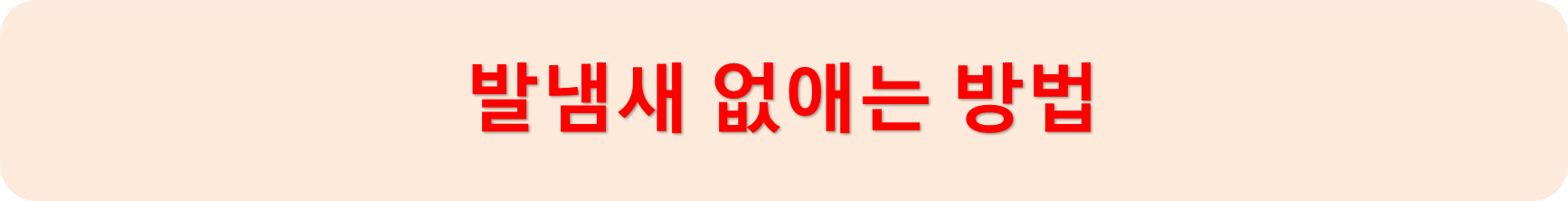 발냄새제거