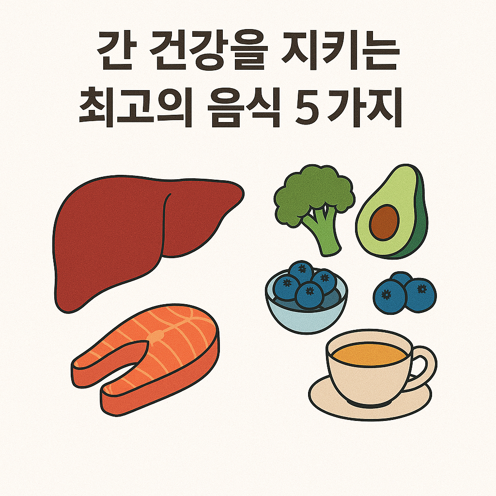 간 건강을 지키는 최고의 음식 5가지