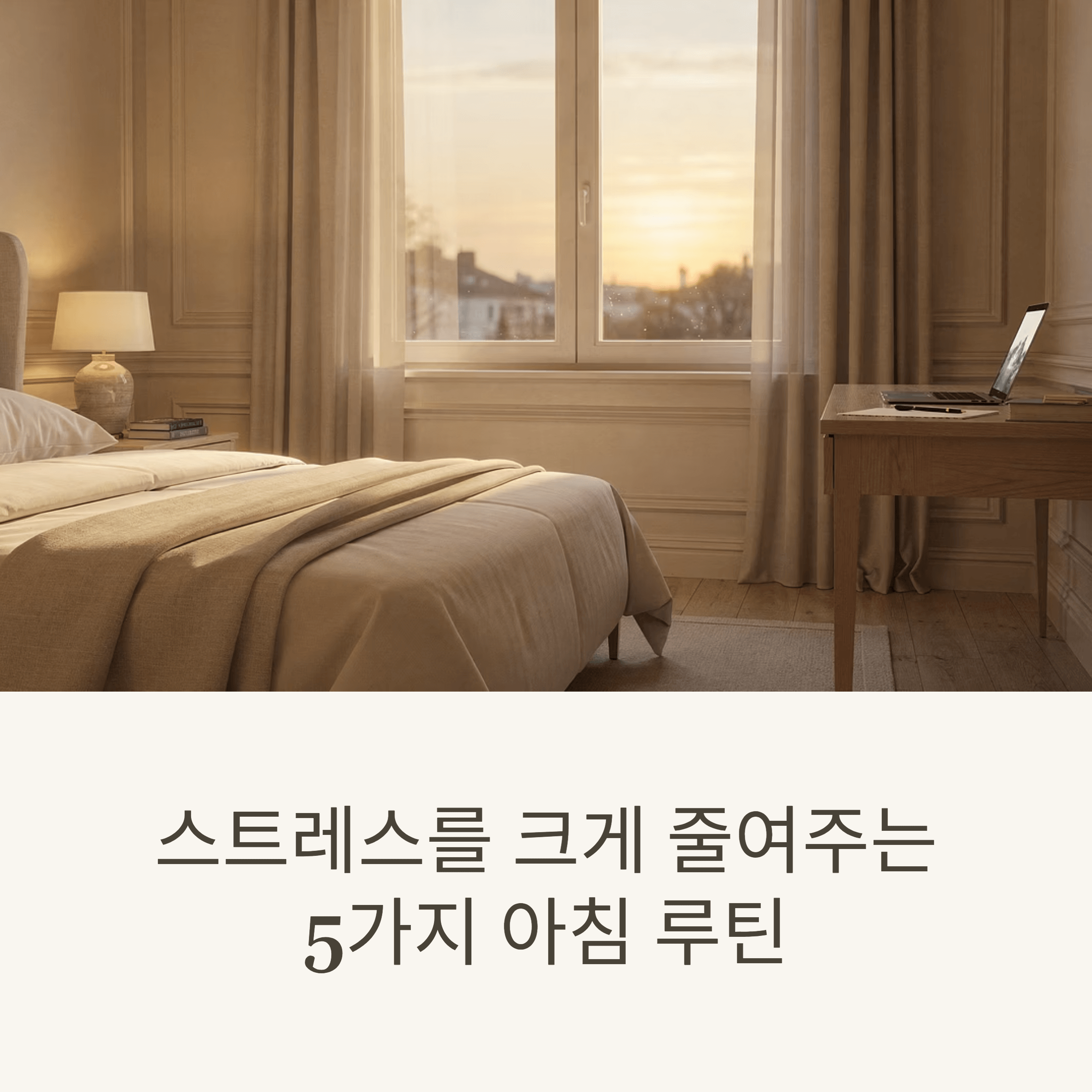 스트레스를 크게 줄여주는 5가지 아침 루틴