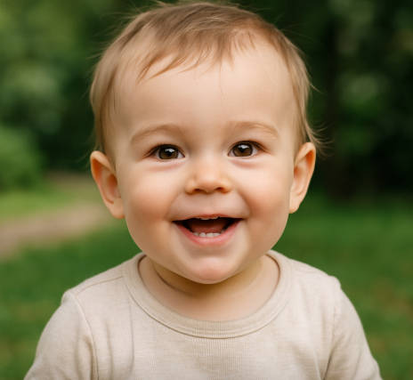 웃고 있는 15개월 아기