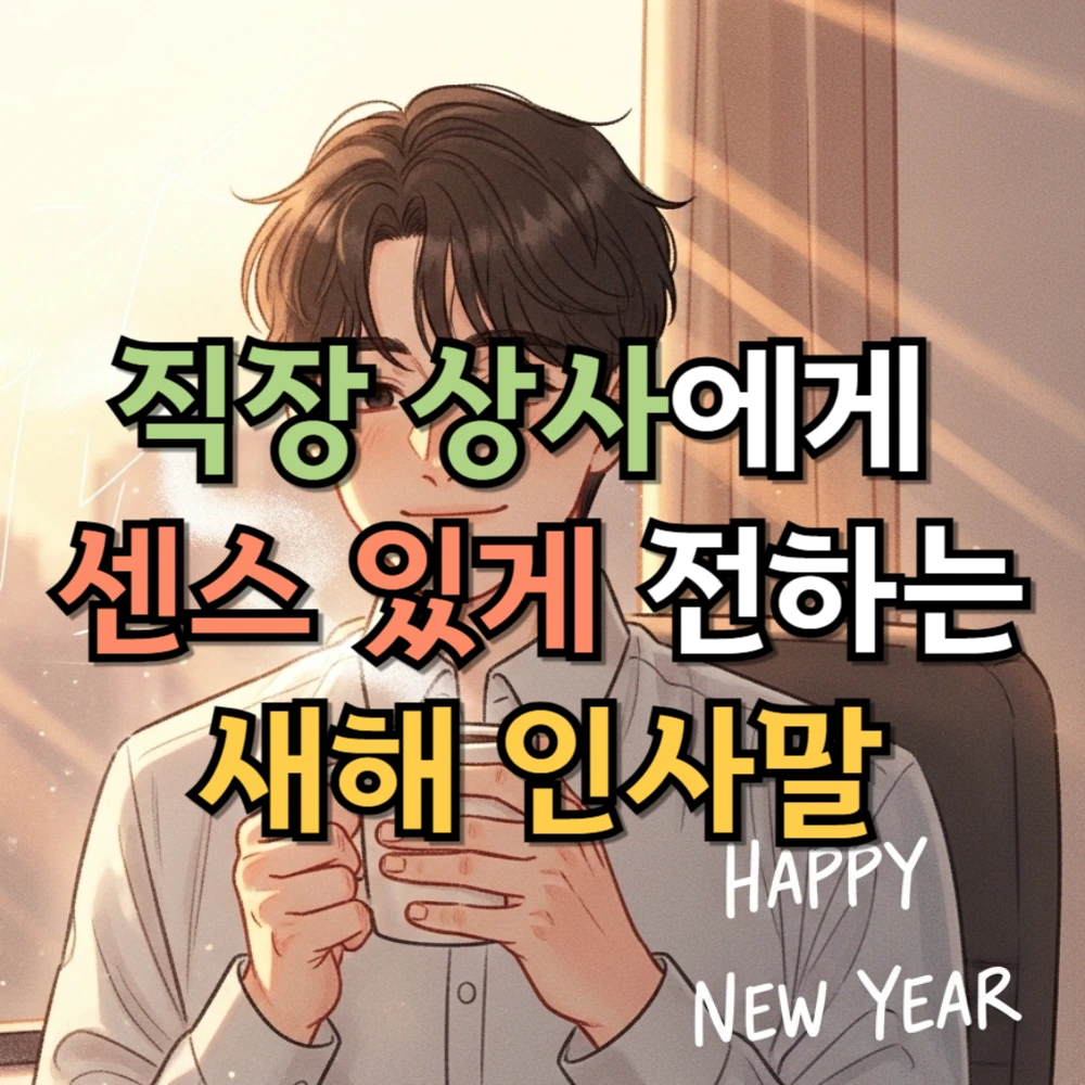 직장 상사에게 센스 있게 전하는 새해 인사말