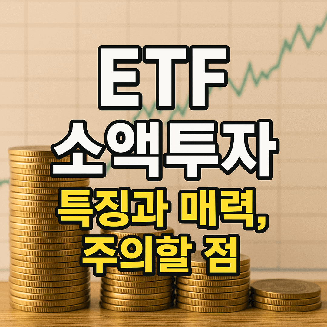 ETF 소액투자 특징과 매력, 주의할 점