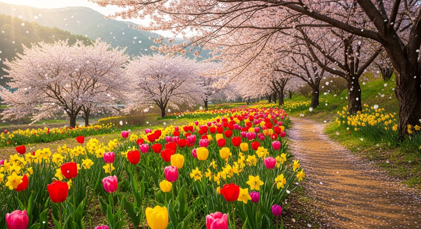 4월 꽃구경 명소 총정리: 벚꽃부터 튤립까지 일정별 추천