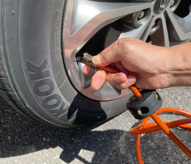 타이어 공기압 측정