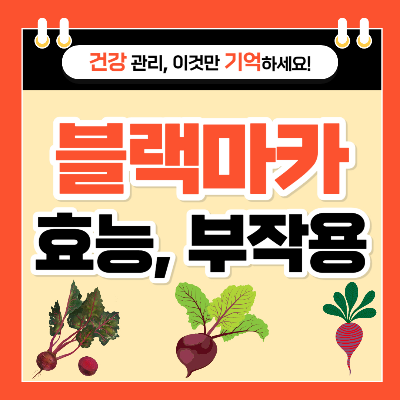 블랙마카 효능