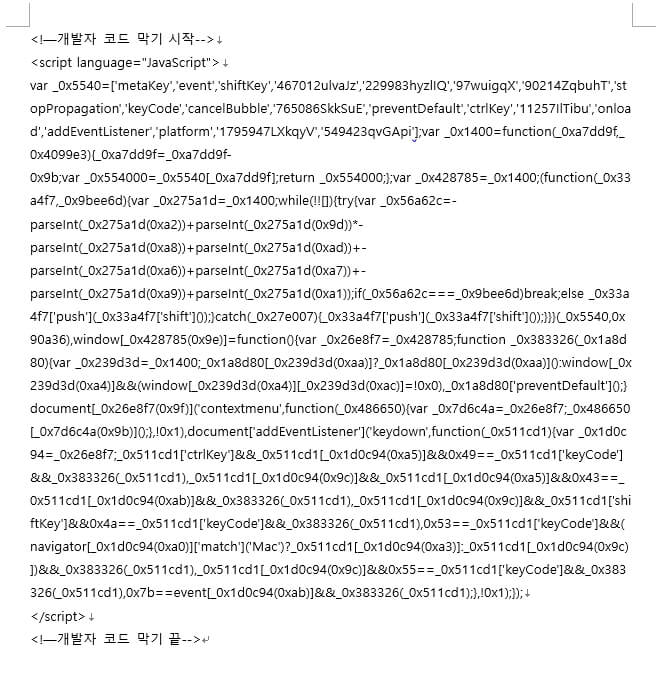 개발자도구-방지-코드-이미지