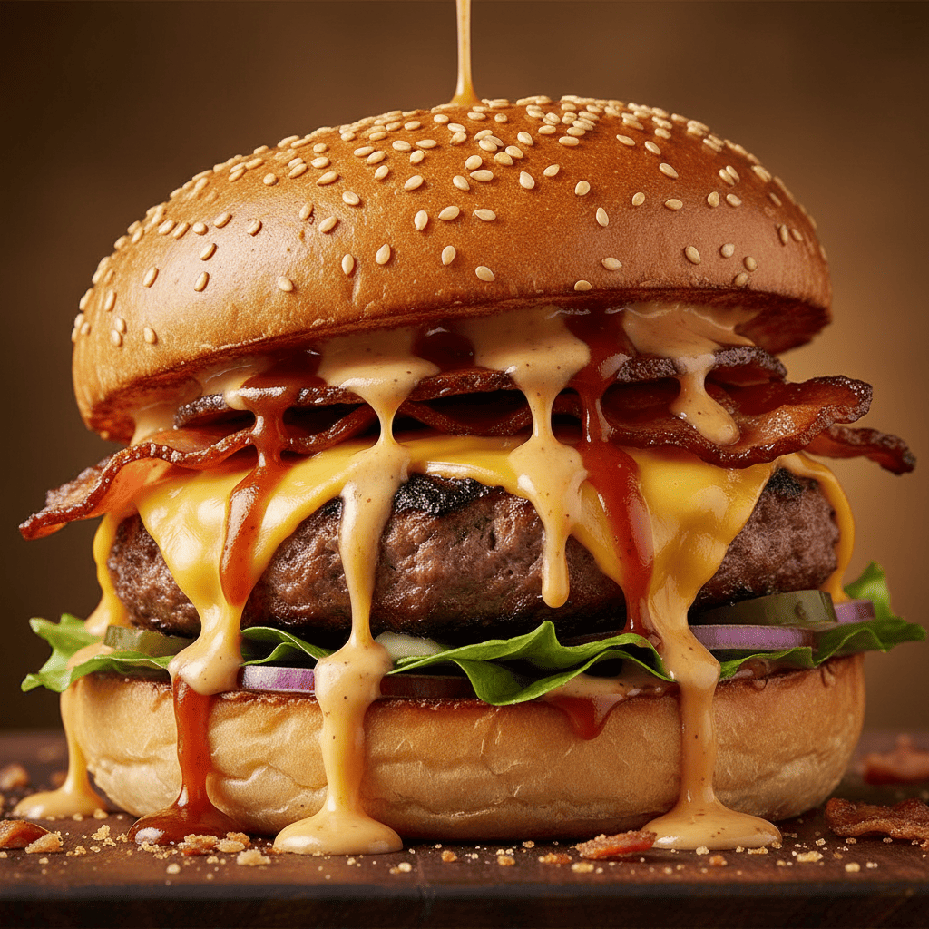 프랜차이즈 햄버거, 치즈와 소스가 풍부한 고열량 간편식