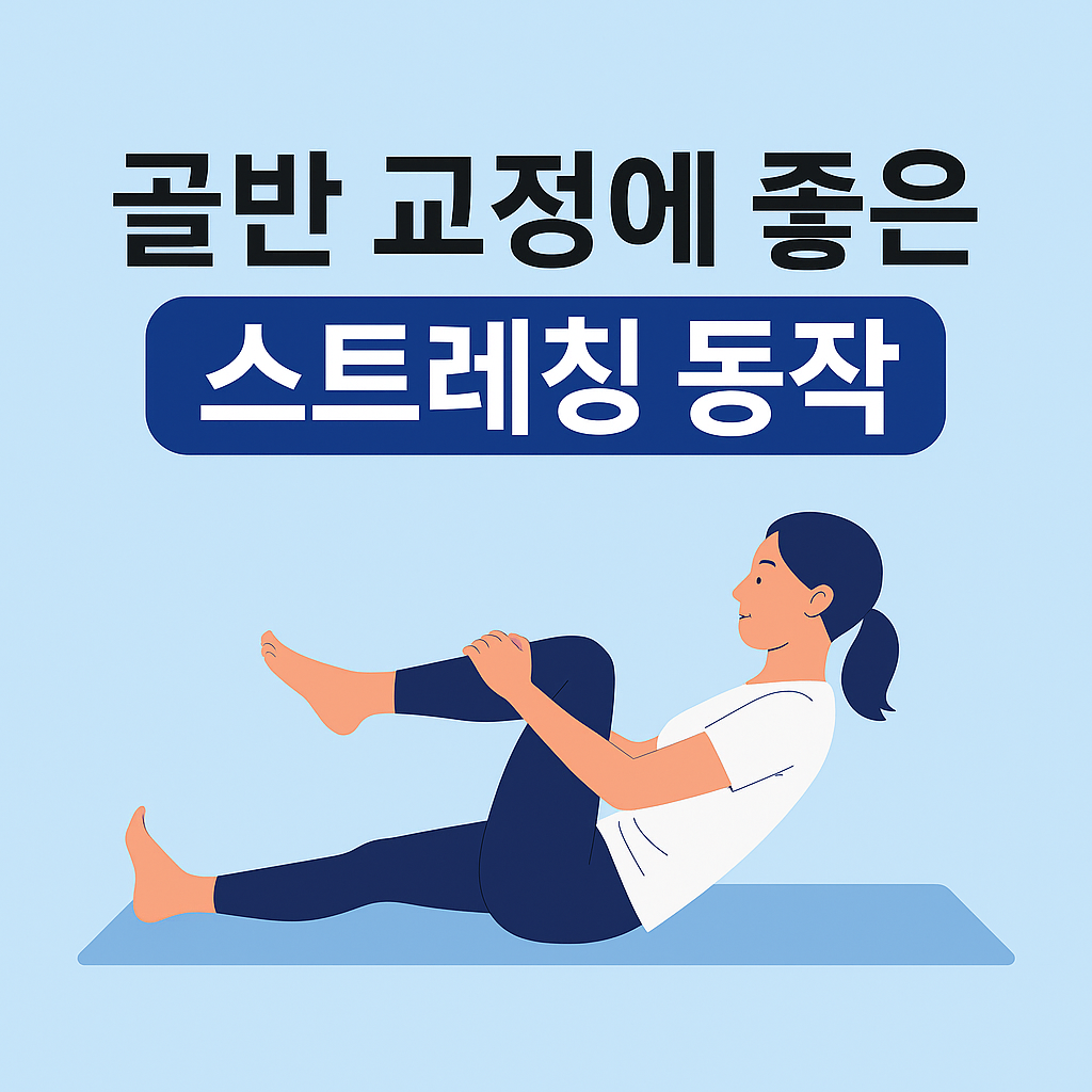 골반 교정에 좋은 스트레칭 동작